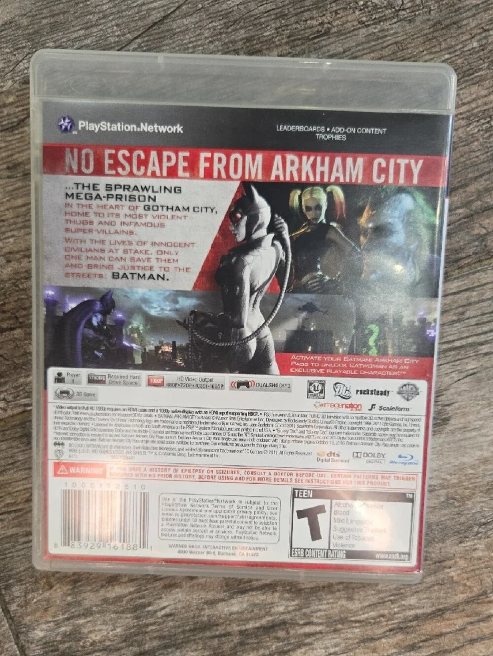 Batman: Arkham City (Sony PlayStation 3, 2011) CIB Tested PS3